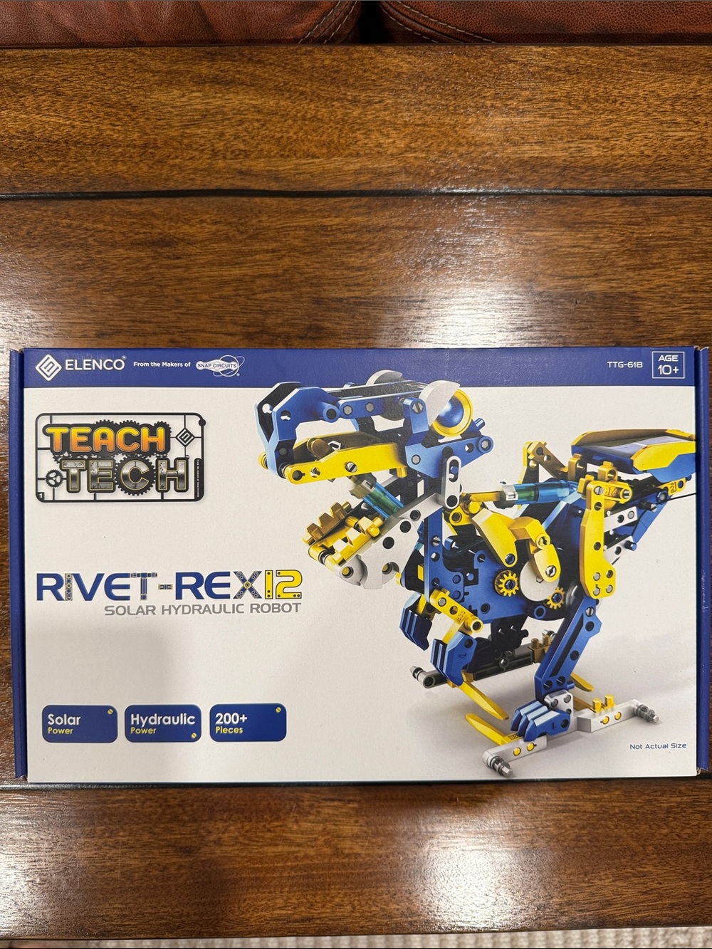 NWT Teach Tech Rivet-Rex 12 Solar Hydraulic Robot - Blue & Yellow